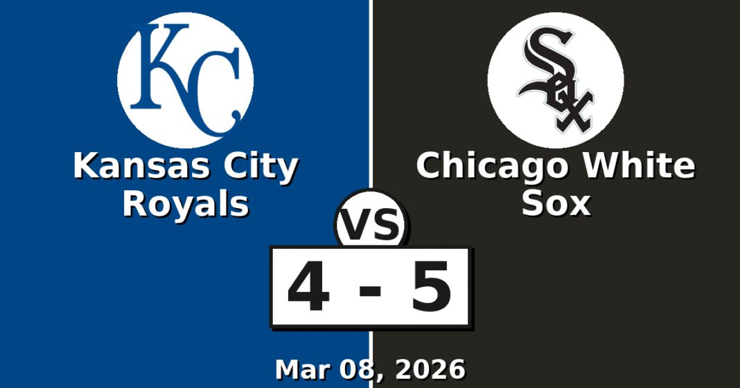 Kansas City Royals vs Chicago White Sox Match Player Stats