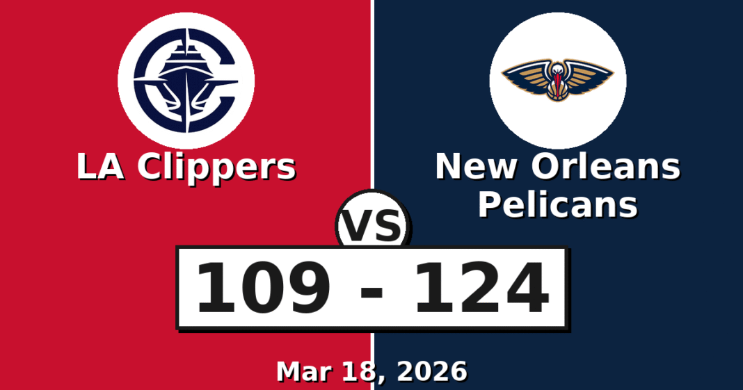 LA Clippers vs New Orleans Pelicans Match Player Stats