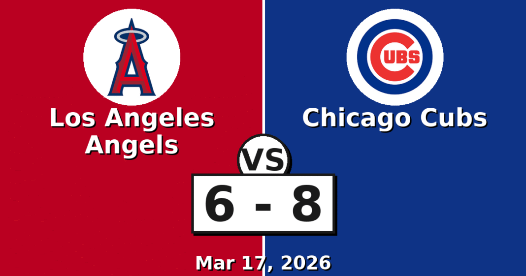 Los Angeles Angels vs Chicago Cubs Match Player Stats