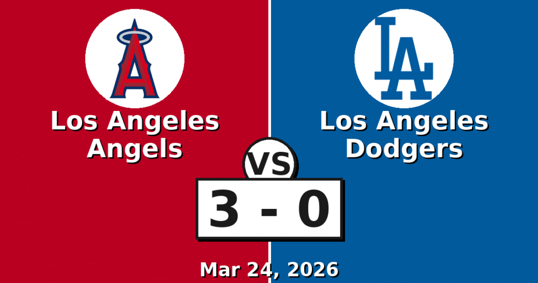 Los Angeles Angels vs Los Angeles Dodgers Match Player Stats