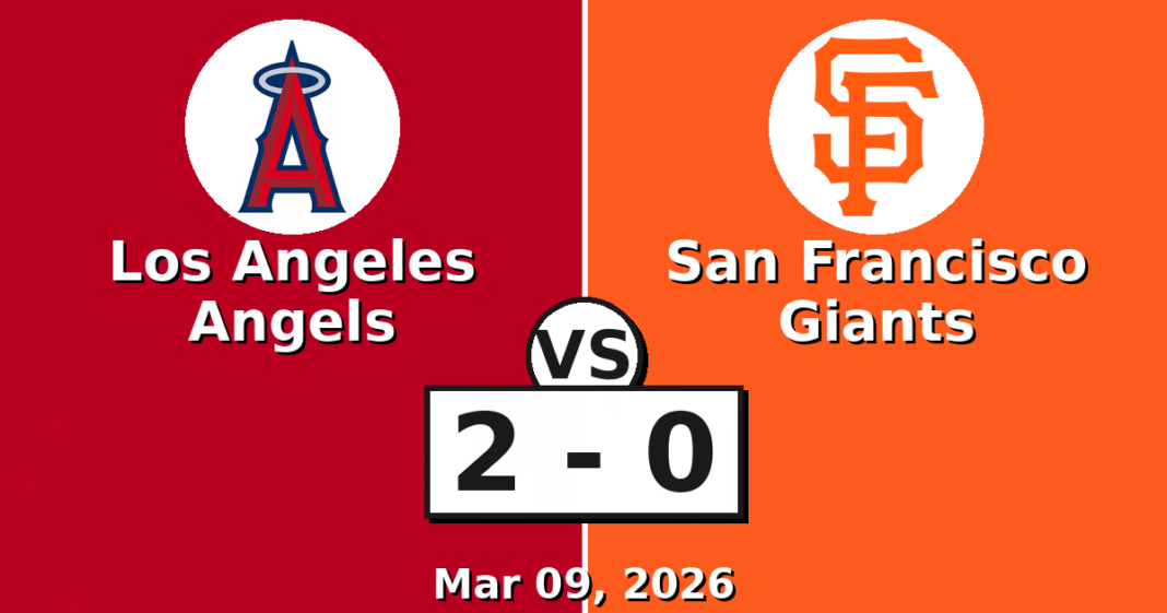 Los Angeles Angels vs San Francisco Giants Match Player Stats