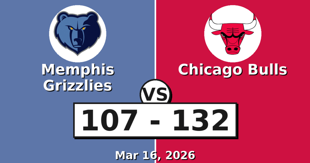 Memphis Grizzlies vs Chicago Bulls Match Player Stats