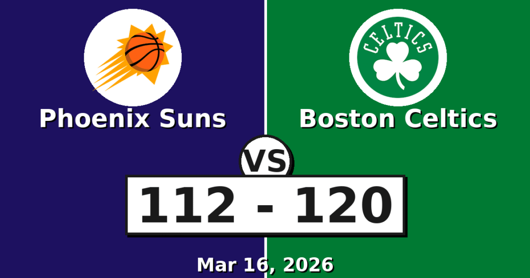 Phoenix Suns vs Boston Celtics Match Player Stats
