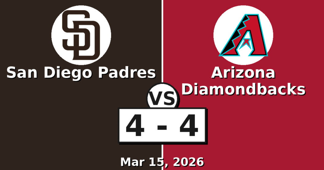 San Diego Padres vs Arizona Diamondbacks Match Player Stats