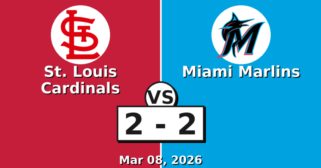 St. Louis Cardinals vs Miami Marlins Match Player Stats