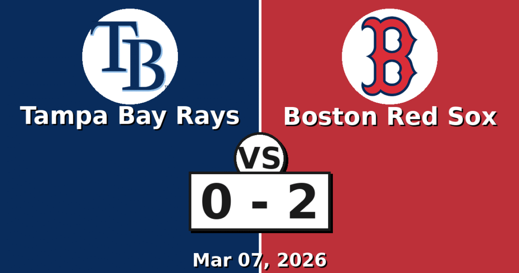 Tampa Bay Rays vs Boston Red Sox Match Player Stats (Mar 07, 2026)