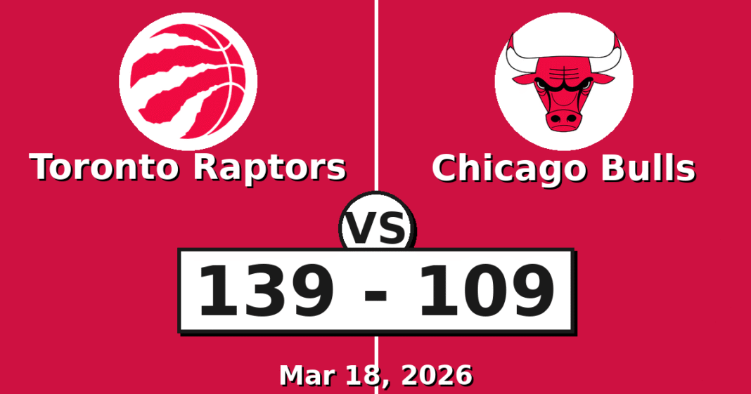 Toronto Raptors vs Chicago Bulls Match Player Stats