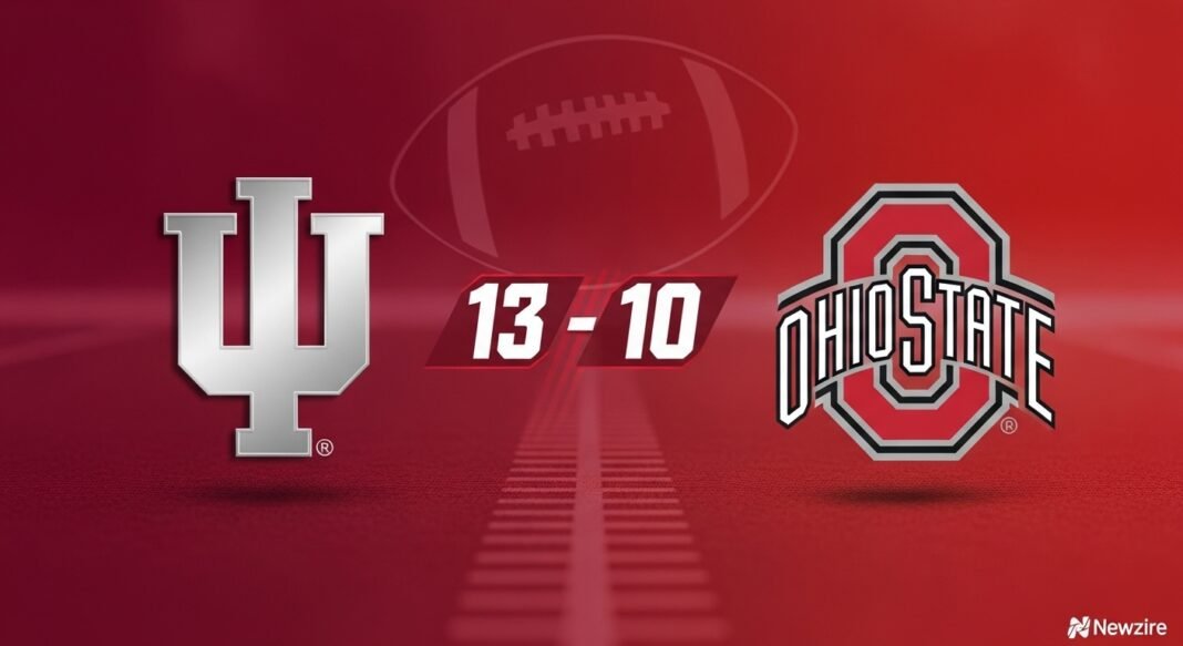 Indiana Hoosiers Football vs Ohio State Buckeyes Football Match Player Stats