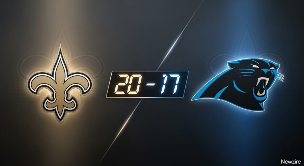New Orleans Saints vs Carolina Panthers Match Player Stats