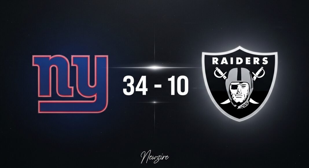 New York Giants vs Las Vegas Raiders Match Player Stats