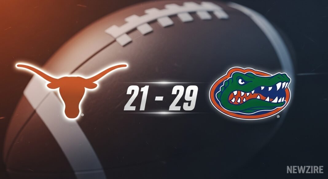 Texas Longhorns Football vs Florida Gators Football Match Player Stats