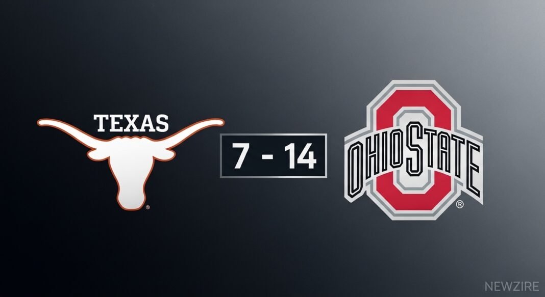Texas Longhorns Football vs Ohio State Buckeyes Football Match Player Stats (Aug 30, 2025)