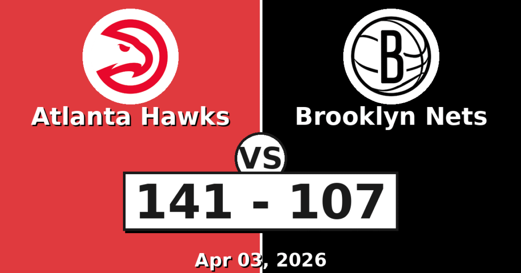 Atlanta Hawks vs Brooklyn Nets Match Player Stats (Apr 03, 2026)