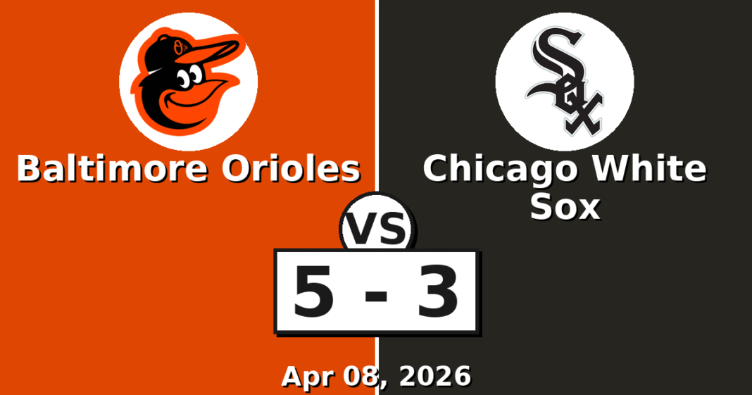 Baltimore Orioles vs Chicago White Sox Match Player Stats