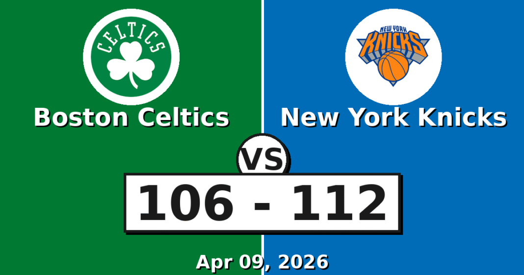 Boston Celtics vs New York Knicks Match Player Stats