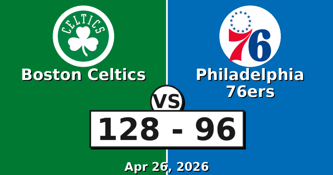 Boston Celtics vs Philadelphia 76ers Match Player Stats