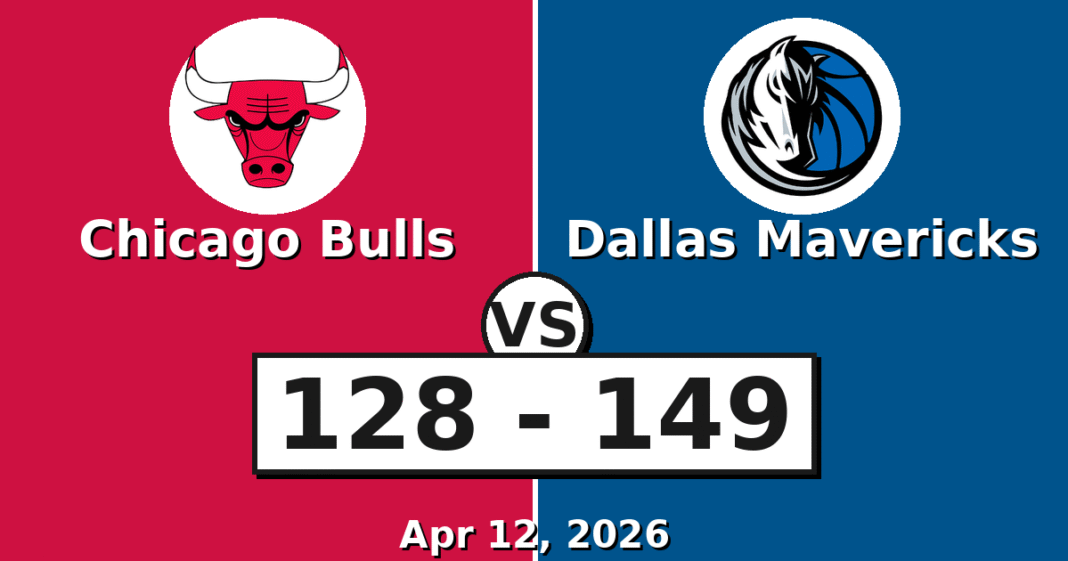 Chicago Bulls vs Dallas Mavericks Match Player Stats (Apr 12, 2026)