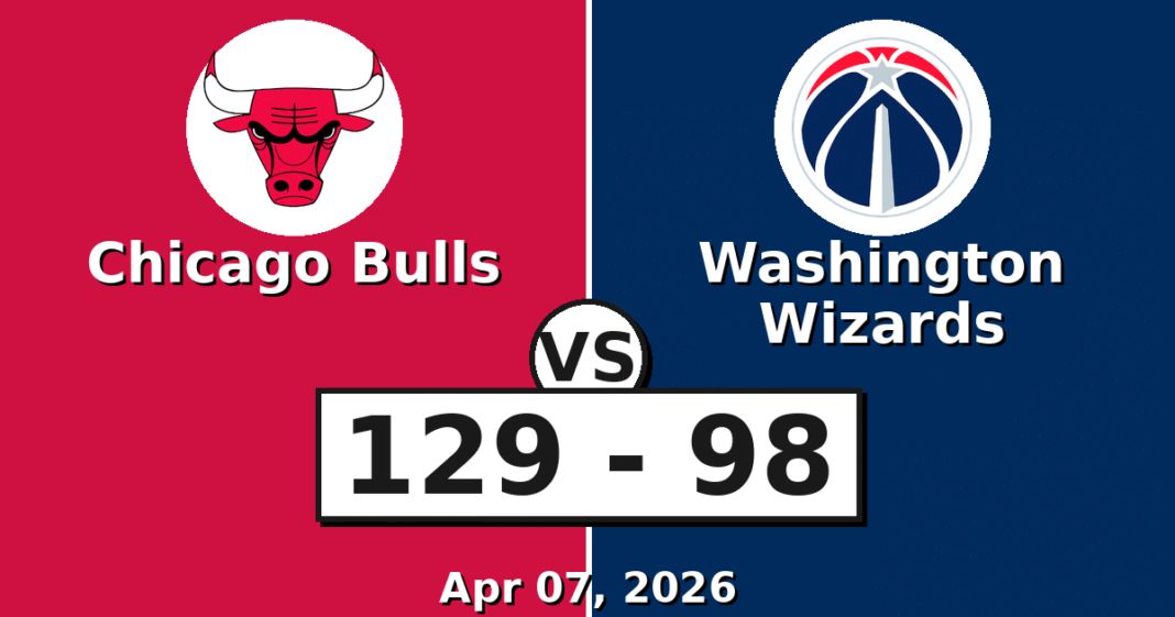 Chicago Bulls vs Washington Wizards Match Player Stats