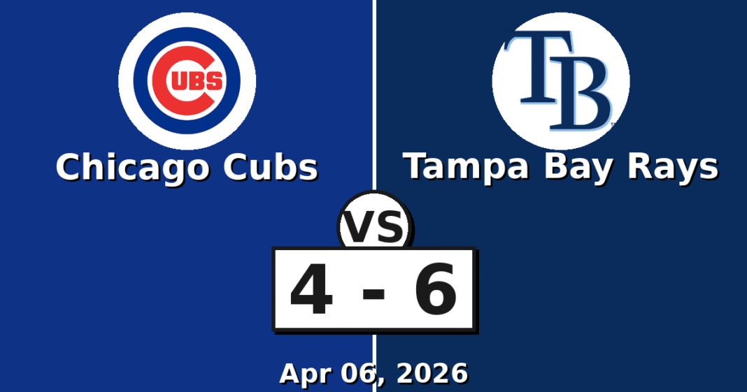 Chicago Cubs vs Tampa Bay Rays Match Player Stats