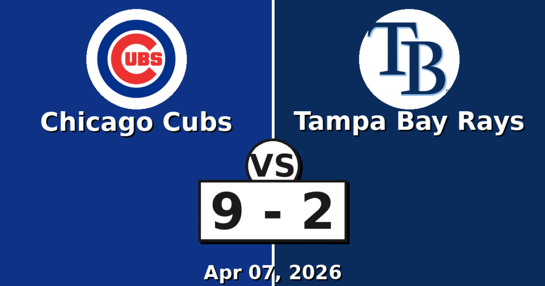 Chicago Cubs vs Tampa Bay Rays Match Player Stats (Apr 07, 2026)