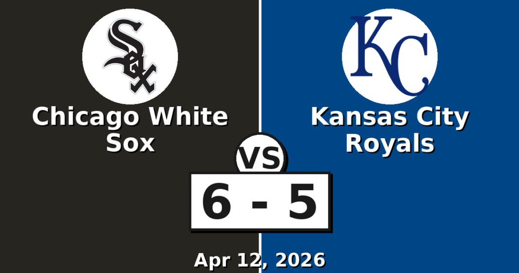 Chicago White Sox vs Kansas City Royals Match Player Stats (Apr 12, 2026)