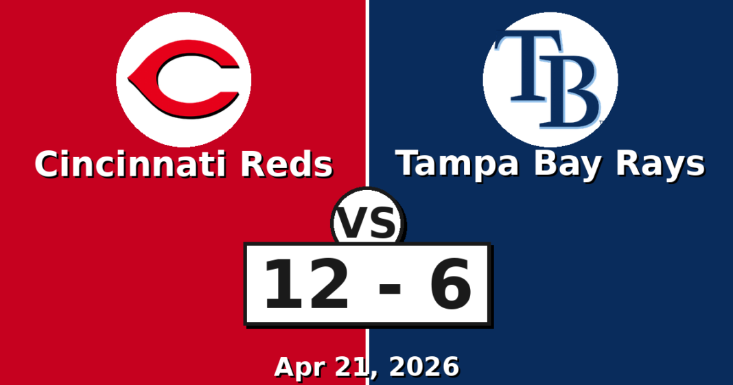 Cincinnati Reds vs Tampa Bay Rays Match Player Stats