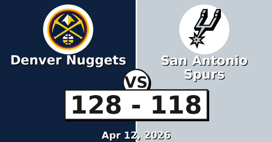 Denver Nuggets vs San Antonio Spurs Match Player Stats