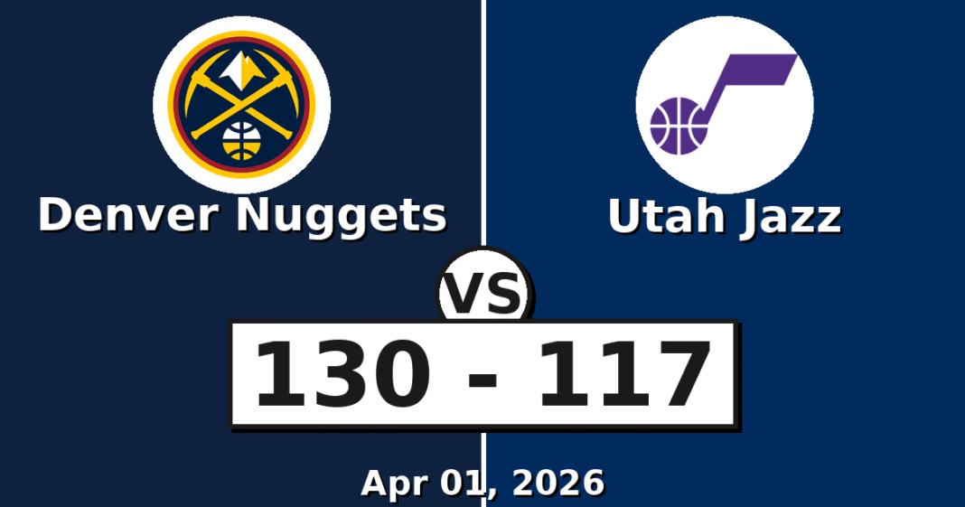Denver Nuggets vs Utah Jazz Match Player Stats