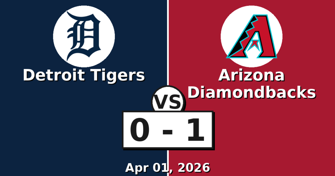 Detroit Tigers vs Arizona Diamondbacks Match Player Stats