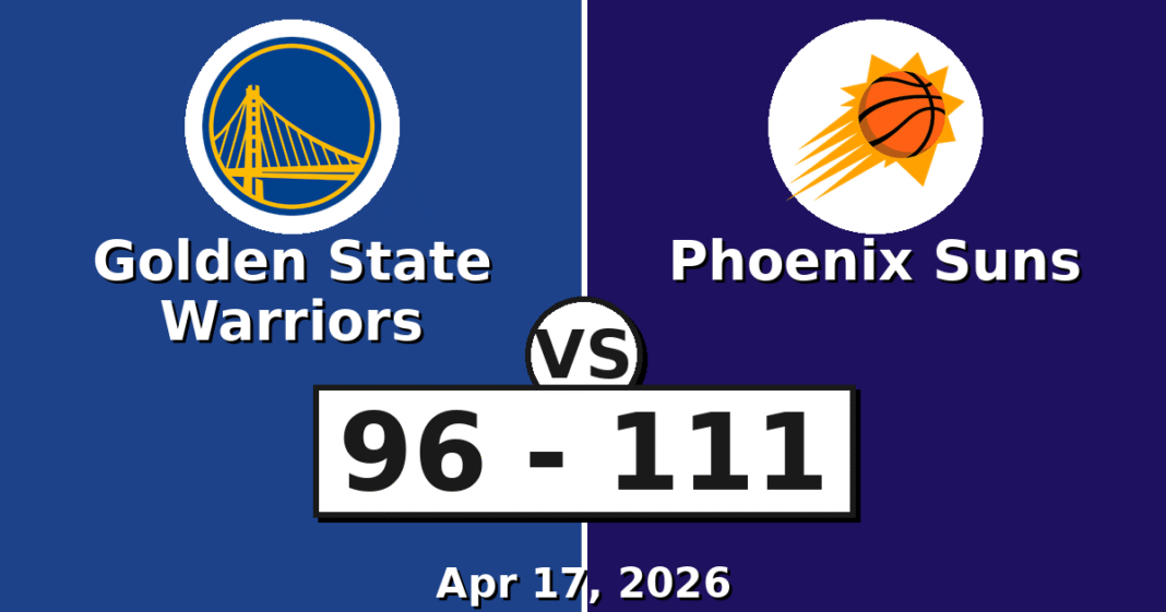 Golden State Warriors vs Phoenix Suns Match Player Stats