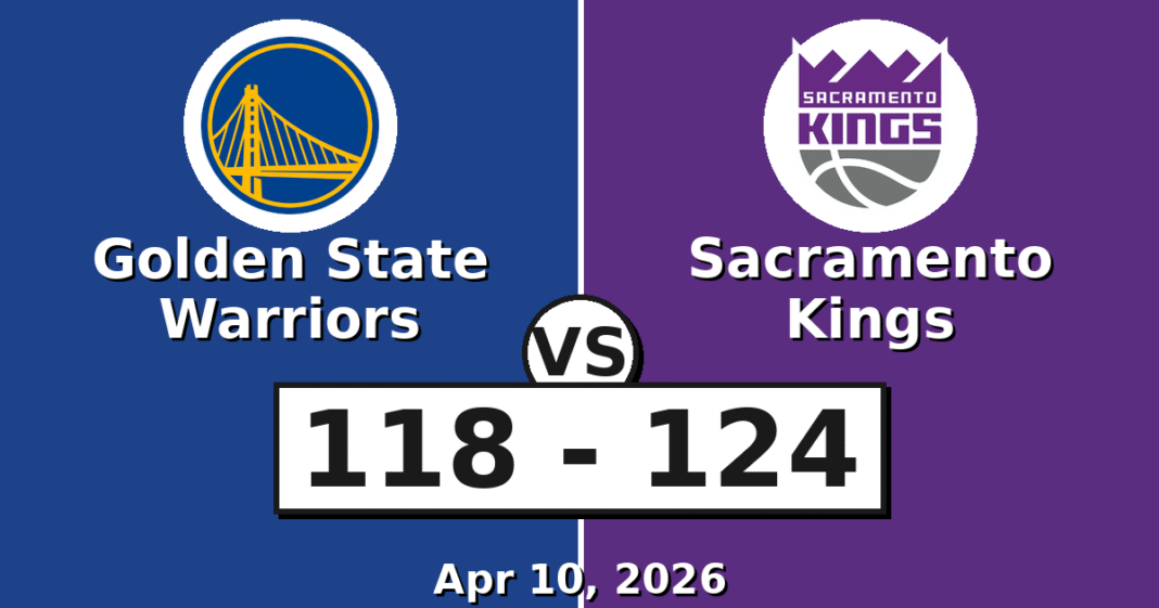 Golden State Warriors vs Sacramento Kings Match Player Stats (Apr 10, 2026)