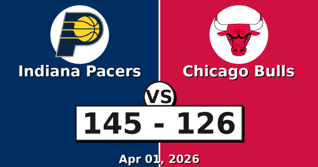 Indiana Pacers vs Chicago Bulls Match Player Stats