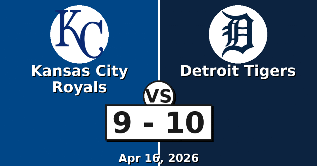Kansas City Royals vs Detroit Tigers Match Player Stats