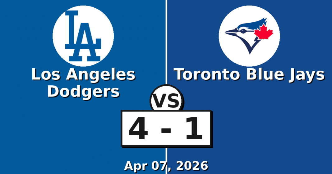Los Angeles Dodgers vs Toronto Blue Jays Match Player Stats