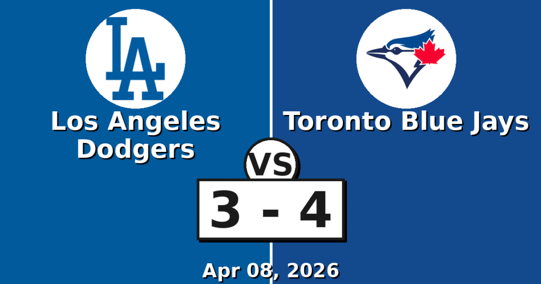Los Angeles Dodgers vs Toronto Blue Jays Match Player Stats
