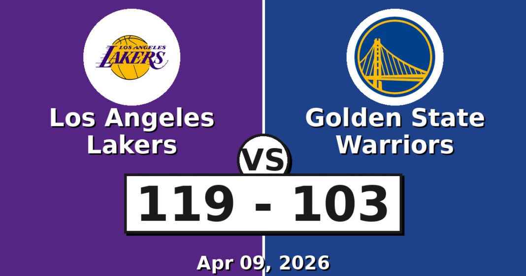 Los Angeles Lakers vs Golden State Warriors Match Player Stats