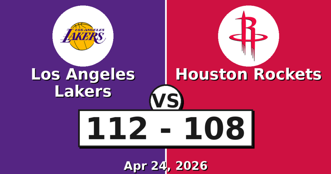 Los Angeles Lakers vs Houston Rockets Match Player Stats