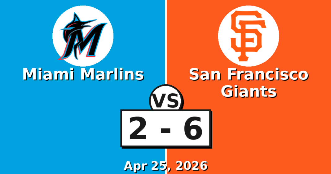 Miami Marlins vs San Francisco Giants Match Player Stats