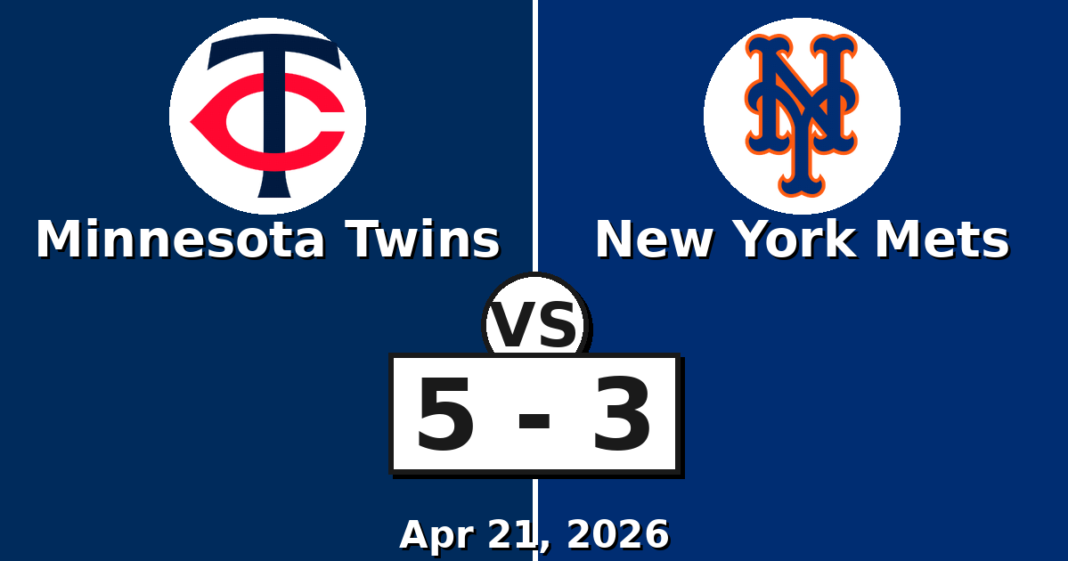 Minnesota Twins vs New York Mets Match Player Stats