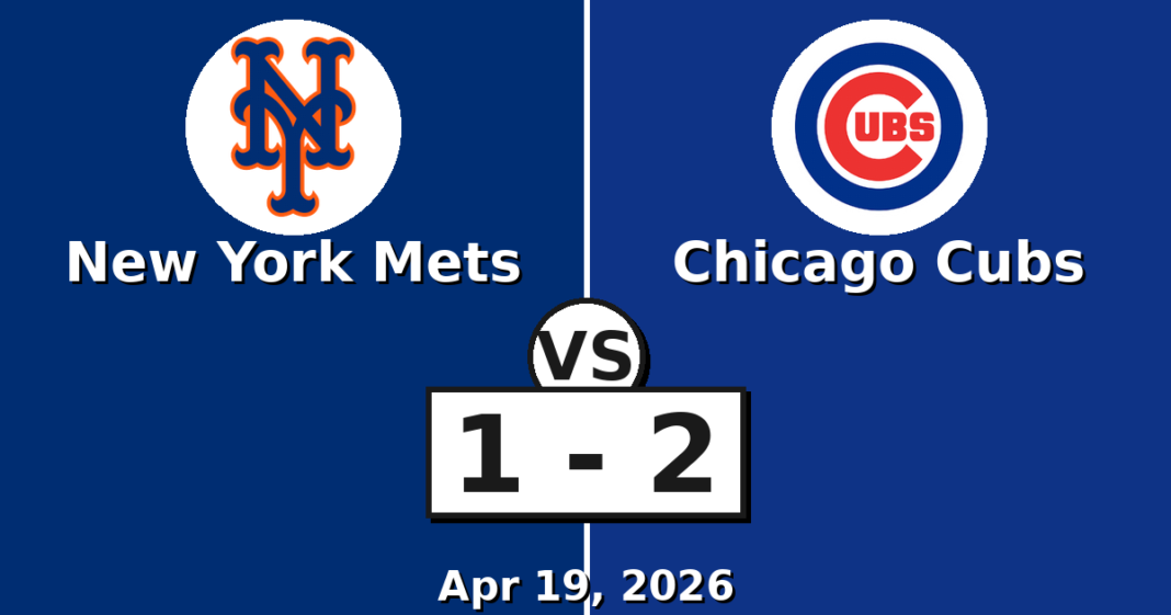 New York Mets vs Chicago Cubs Match Player Stats