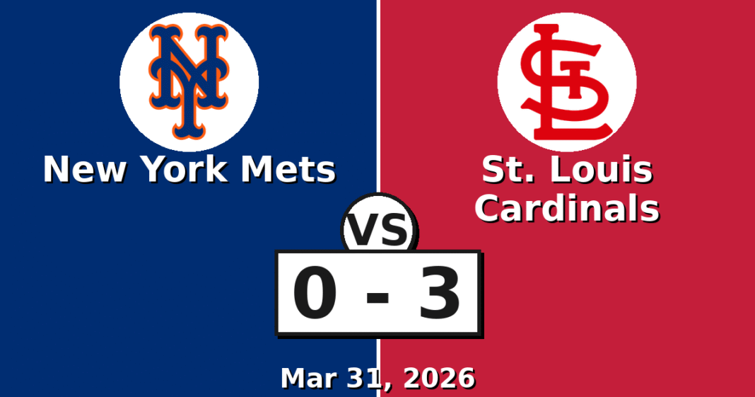 New York Mets vs St. Louis Cardinals Match Player Stats