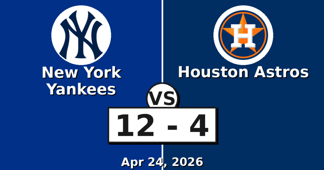 New York Yankees vs Houston Astros Match Player Stats
