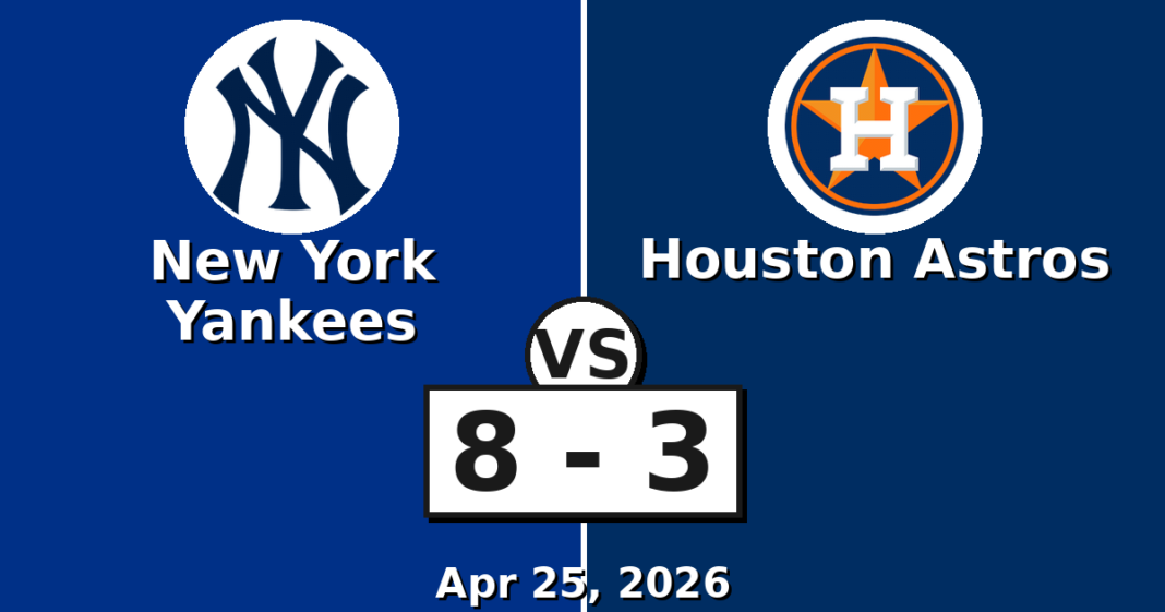 New York Yankees vs Houston Astros Match Player Stats