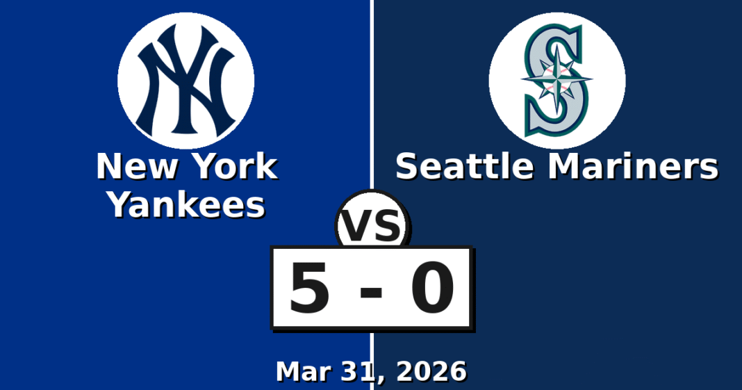 New York Yankees vs Seattle Mariners Match Player Stats