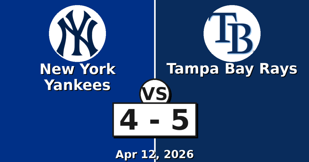 New York Yankees vs Tampa Bay Rays Match Player Stats