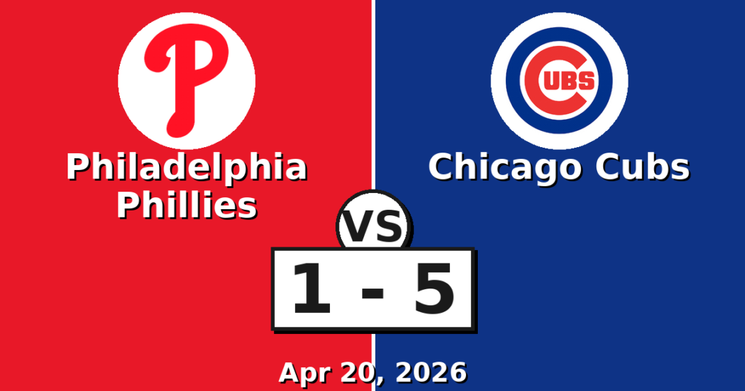 Philadelphia Phillies vs Chicago Cubs Match Player Stats