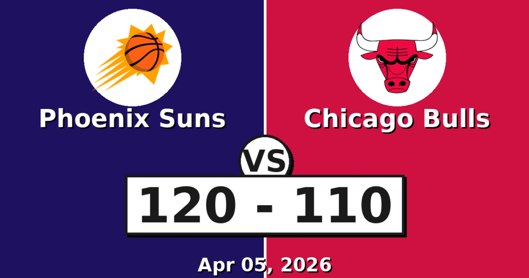 Phoenix Suns vs Chicago Bulls Match Player Stats