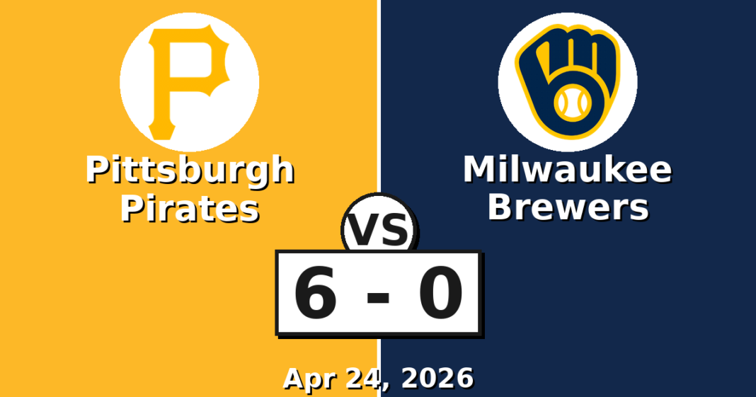 Pittsburgh Pirates vs Milwaukee Brewers Match Player Stats