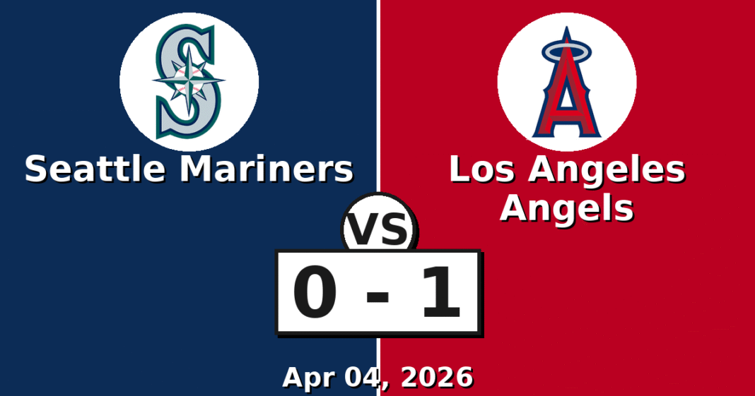 Seattle Mariners vs Los Angeles Angels Match Player Stats (Apr 04, 2026)