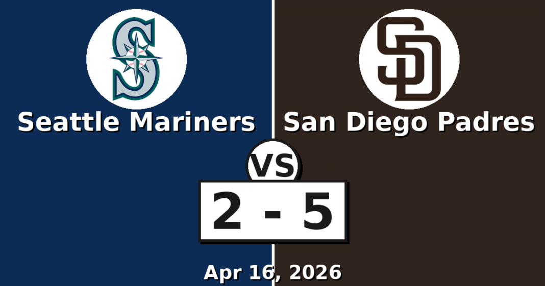 Seattle Mariners vs San Diego Padres Match Player Stats